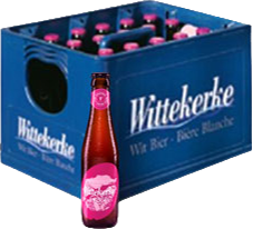 Wittekerke rose krat met 24 flesjes van 25cl